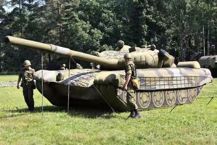 石景山部队充气坦克